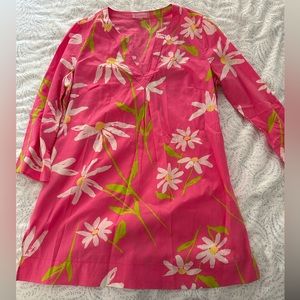 Lilly Pulitzer Pink and Green floral beach/pool cover up